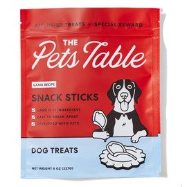 The Pets Table Lamb Limited Ingredient Diet Air-Dried Dog Treats, 8-Ounce Bag