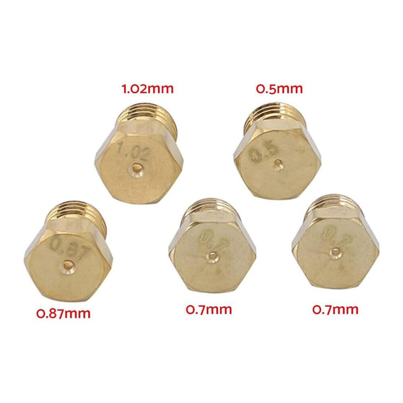 5PCS Burner Gas Natural Gas Hob LPG Conversion Kit Jets