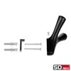 SOTECH Bico Double Hooks Matt Black 82 x 71 x