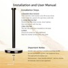 Paper Towel Holder Countertop, Heavy Weighted Black Marble Paper Towels