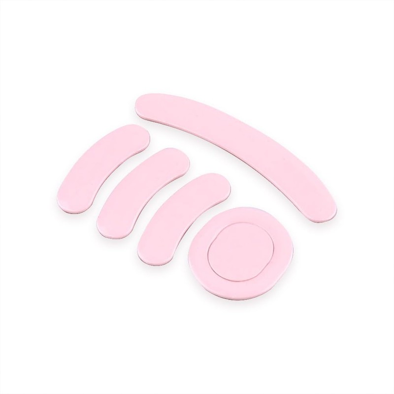 HUYUN 2sets Pink Rounded Curved Edges Mouse Feet Skates Replacement