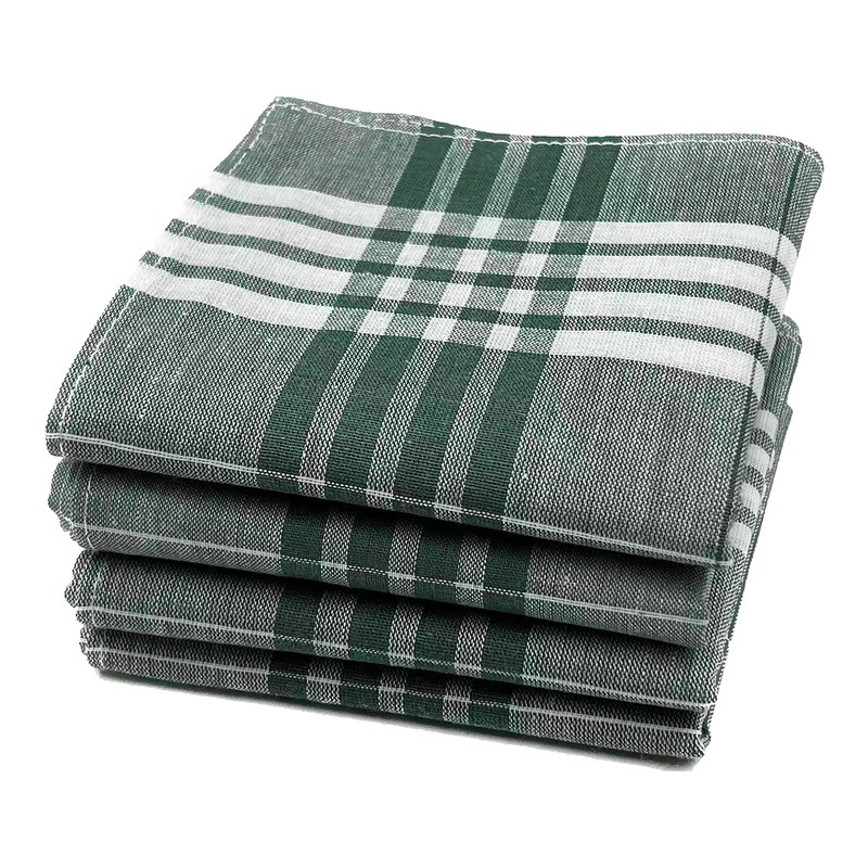 JukLoos Men's Handkerchiefs 100% Cotton Fabric Handkerchiefs 40 x 40