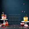 100Pcs Black Plastic Mini Ice Cream Spoons Dessert Shovels Pudding