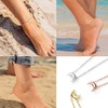 ChicSilver Sterling Silver Anklets for Women Dainty Small Moon Ankle