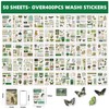 YSJCHEBS 50 retro stickers, decorative stickers, DIY decorations, exquisite stickers