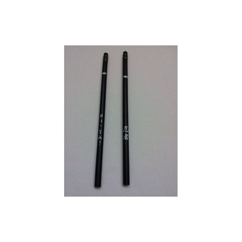 International Arrivals Ninja Black Wood Graphite Pencils 24 Pack