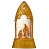 TenWaterloo Gold Holy Family Christmas Lighted Snow Globe, 6.25 Inches