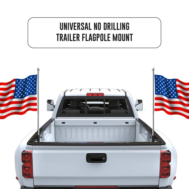 TINGYU Flag Pole Mount,Truck Bed Flag Pole Mount Universal, Heavy
