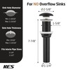 KES Bathroom Sink Drain Without Overflow, Solid Ceramic Cap Pop