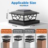 NIORSUN Solar Post Lights Outdoor 4 Pack, 2 Modes LED,