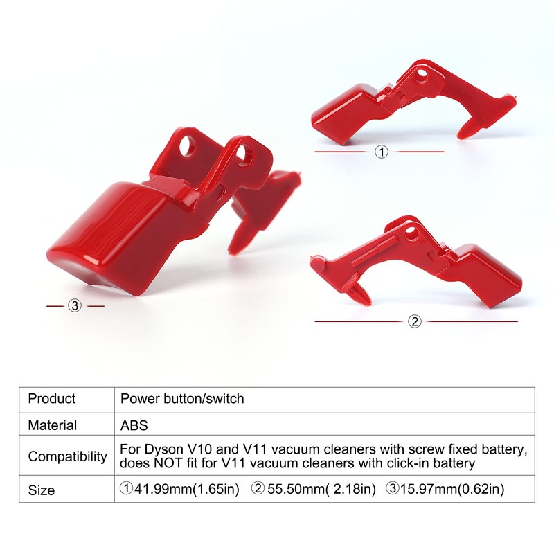 Upgraded Trigger Switch Button Replacement for Dyson V10 V11 SV12