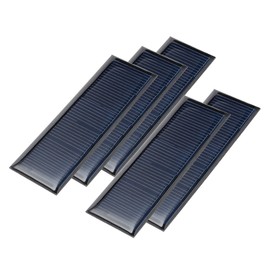 uxcell 5Pcs 5.5V 60mA Poly Mini Solar Cell Panel Module DIY for Light Toys Charger 90mm x 30mm