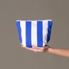 Recycled Cotton Striped Toiletry Bag, 220 g, 22.5 x 10