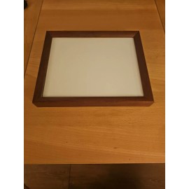 HAWAIIAN KOA WOOD VENEER FRAME 11" x 9" w/ Glass