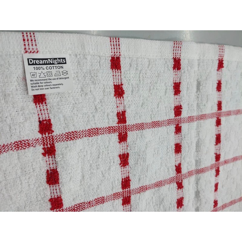 DreamNights Terry Towelling Tea Towels 100% Cotton Terry Tea Towels