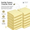 HEIRLOOM COMFORT Lemon Yellow Honeycomb Kitchen Towels 12 Pack, 16x26