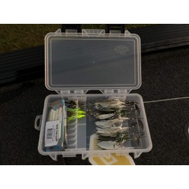 Plano Elite Series Spinnerbait StowAway 3700, Transparent, Holds Up to 39 Individual Spinnerbait Lures, Tangle-Free Bait Tackle Storage and Organizer, Utility Boxes for Fishing