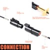 JRready ST6286 1 Pin DTHD Connector 4 Sets,IP67 Waterproof Single
