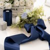 FAKILO Dark Blue Satin Ribbon 10 cm x 20 m