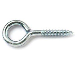 Merriway BH06521 (10 Pcs) Screw-In Eye BZP Steel 100 x 7.5 mm - Pack of 10 Pieces