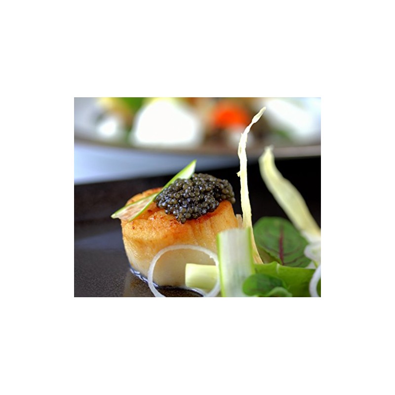 OVERNIGHT GUARANTEED! Fresh Farmed Siberian Sturgeon Osetra Caviar 2 oz