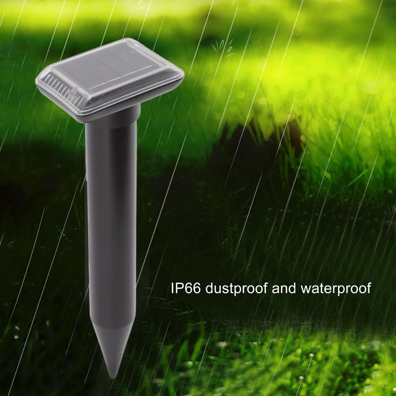 Ultrasound Snake Repeller Mini Solar Powered 360 Degree Buzzer Waterproof