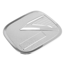 Partuto Fuel Tank Door Cap for Chevy Trax 2019-2025 Fuel Filler Flap Cover Adhesive Type Chrome Silver Tone ABS