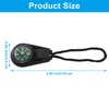 Kemcatui 10Pcs Mini Compass Bulk, Zipper Pull Tiny Compass Keychain