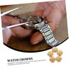 FOMIYES 5pcs Golden Watch Crowns Replacement Tools Watchmaker Accessory for