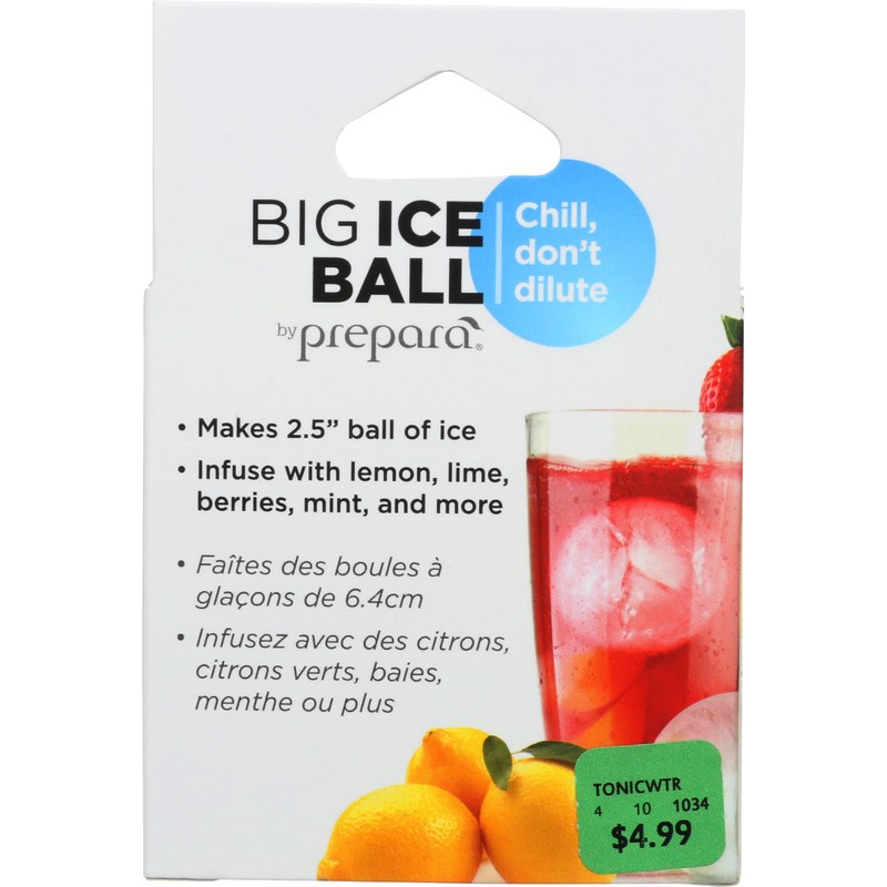 Prepara Jumbo Ice Ball , Clear