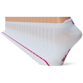 Wilson 20 Piezas Tin para Dama, color Blanco Filos Rosa, S/Felpa, Talla Unica, B1399