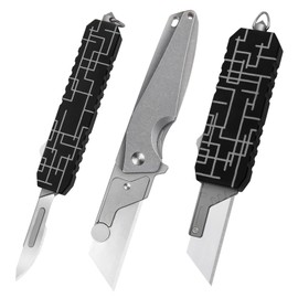 TGZUO Aluminium Titanium Utility Knife 3 Pack Set
