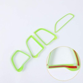 Voodonala for Challenger Center Consoles AC Outlet Vent Trim for 2015-2020 Dodge Challenger, ABS Light Green 4pcs