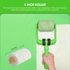 BetterGrip Ergonomic Paint Roller - 4 inch Paint Roller Kit