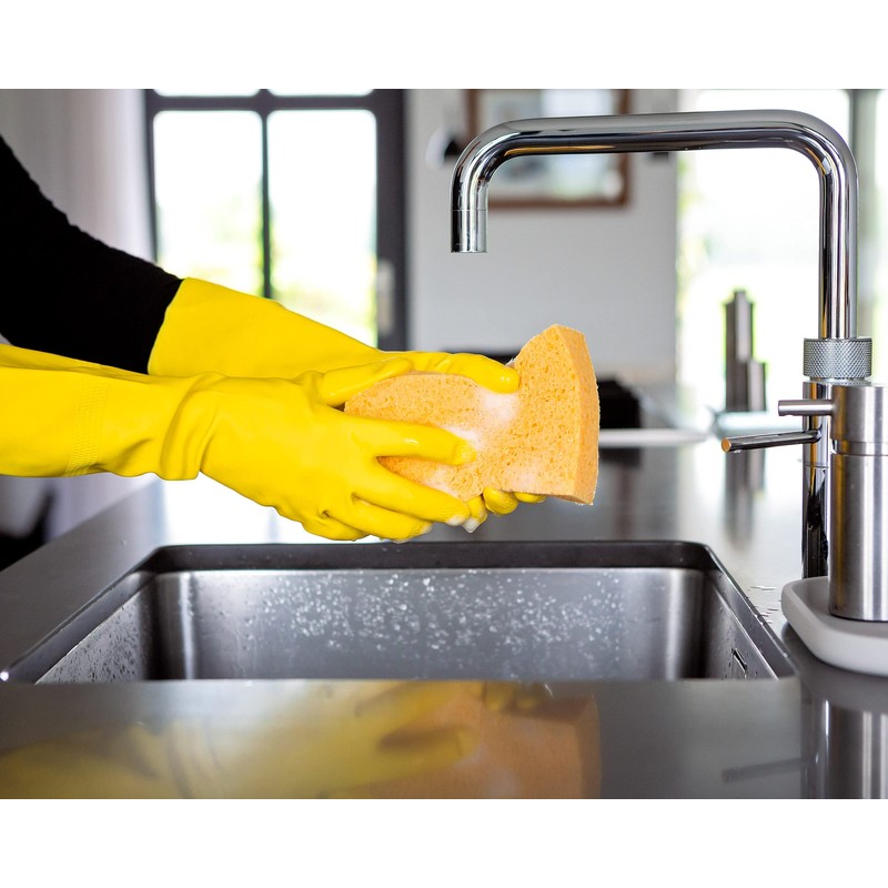 Sorbo Medium Household Gloves, Latex Washing Up Gloves, Rubber Gloves,