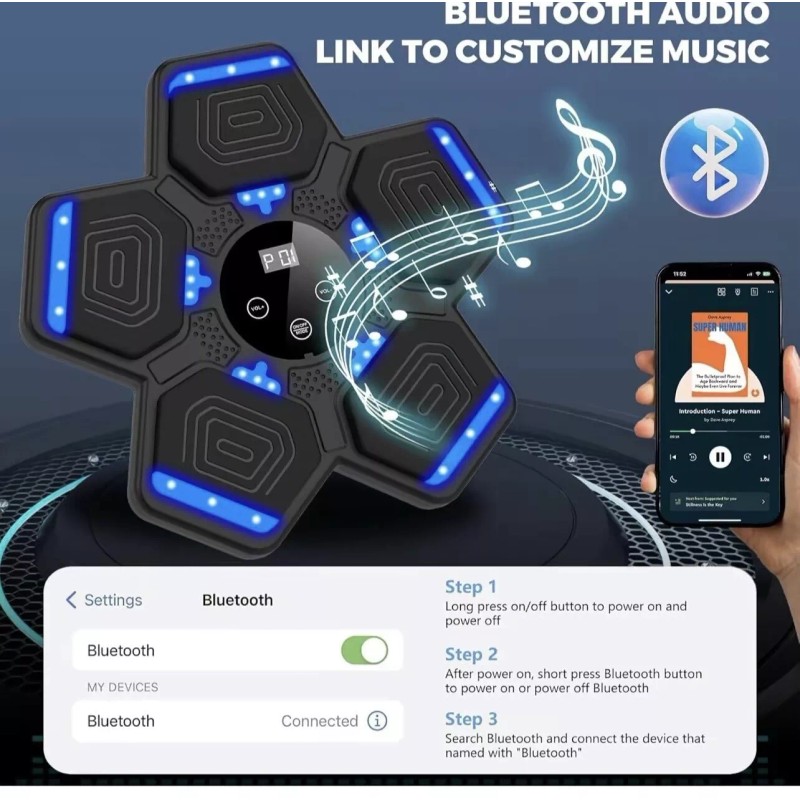 LOLBOX 2025 Music Boxing Machine with Boxing Gloves