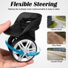 Kisangel Replacement Trolley Case Wheels 4.33 Inch Diameter Universal Suitcase