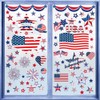 9 Sheets 4th of July Window Clings USA Stars Fireworks