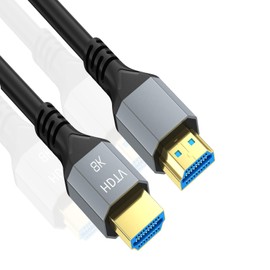 (2024 New) 8K 60Hz HDMI Cable, HDMI 2.1 Standard, Ultra High Speed Endurance, Cable Support, Supports 8K@60Hz, 4K@120Hz, 2K@144Hz, 1080P@240Hz, HDMI to HDMI, Supports High-Speed Video and Audio