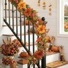 Valery Madelyn 6ft Pre-Lit Fruits & Dahlia Fall Garland for
