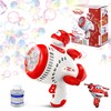 Super Wings Bubble Gun Blaster with Bubble Refill Solution for