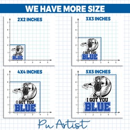 I Got You Blue Baseball Sticker Baseball Catcher Blue Umpire Sport Referee Quote Die Cut Vinyl Sticker for Tumbler, Helmet, Bat Knob, Laptop, Phone,Water Bottle Gift for Son and Daughter