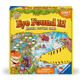Ravensburger Dinosaur Island Eye Found It! Board Game - Engaging Family Fun | Colorful Dinosaur Scenery | Skill-Building Game | FSC-Certified Materials