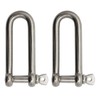 Extreme Max 3006.8204.2 BoatTector Stainless Steel Long D Shackle -
