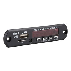 Sanpyl Placa decodificadora de MP3, Bluetooth MP3 WMA WAV Ape Placa decodificadora de música sin pérdidas Soporte Radio FM Lectura de Disco USB, Soporte para Leer Disco USB, Leer Tarjeta de Memoria