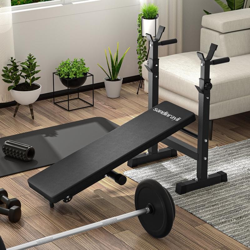 Foldable Bench Press Bench, Workout Bench for Home Gym, Adjustable