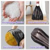 AOSULI Black Bin Liners 10 L with Drawstring Small Bin