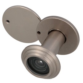 Amig - Door Viewer | Super Angle Lens | For Entrance Doors Indoor and Outdoor | Matt Chrome-Plated Colour | Steel | Dimensions: Diameter 14 mm | Door Thickness 35-55 mm | Fire Rated Doors
