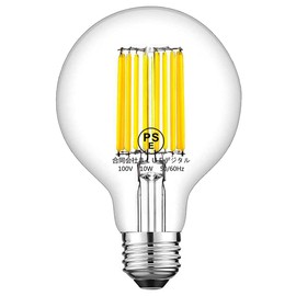 Zohadtak LED Bulb, Filament Bulb, E26 G95, Ball Shape, 100W Equivalent, 10W, Daylight White, 4000K, 1200lm, Omnidirectional Ball, Compatible with Insulation Fixtures, Enclosed Fixture, Dimmer, PSE