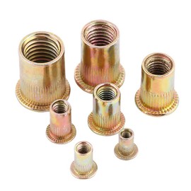 m12 rivet nut rivet nut rivet blind fastener M3-M12 carbon steel flat threaded rivet nut flange rivet nut fastener (M12 20pcs) blind fastener flat threaded rivet nut flange rivet nut fastener